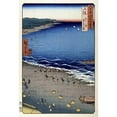 thumbnail image 3 of Hiroshige 11x14 Black Modern Framed Museum Art Print Titled - Kazusa Province, Yazashi-Ga-Ura, 3 of 5