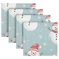 thumbnail image 5 of WOBOGO Christmas Style Snowman Cloth Napkins 6 Pieces Soft Elegant Touch Durable Absorbent Quick Drying for Elegant Dining, 5 of 8
