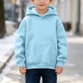 thumbnail image 2 of Kids Girls Boys Hoodies Preppy Long Sleeve Sweatshirt Pullover with Pockets Soft Hoodies for Teen Girls Boys, 2 of 7