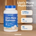 thumbnail image 6 of Nutricost Lion's Mane Mushroom Capsules 2100mg per Serving, 30 Servings, 90 Capsules, Supplement, 6 of 8
