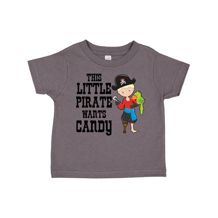 

Inktastic This Little Pirate Wants Candy Gift Toddler Boy Girl T-Shirt