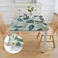 thumbnail image 2 of HAOXIT  Leaves Stain Resistant Table Cloth,Spill Bead Up Table Cover for Formal &amp; Everyday Use 52*52, 2 of 8