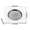 thumbnail image 3 of Ganfancp Filtro de Suelo de Acero Inoxidable Filtro de Hogar Desodorante Tapa de Inodoro Alcantarillado Baño Núcleo Interior Filtro de Agua Universal Filtro de Piscina Red de Suelo de Forma Especial, 3 of 7