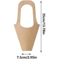 thumbnail image 5 of Kraft Bouquet Wrap Bags Convenient To Carry Paper Cone Shaped Flower Gift Bags With Handles Floral Bouquet Wrapping Accessories for Weddings Graduations Parties (20pcs), 5 of 7