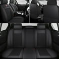 thumbnail image 5 of Maidao Car Seat Covers Full Set Leather for Cadillac for Escalade 1999-2000 5 Seats Water Resistant Front Rear Cushion Protector Black, 5 of 7