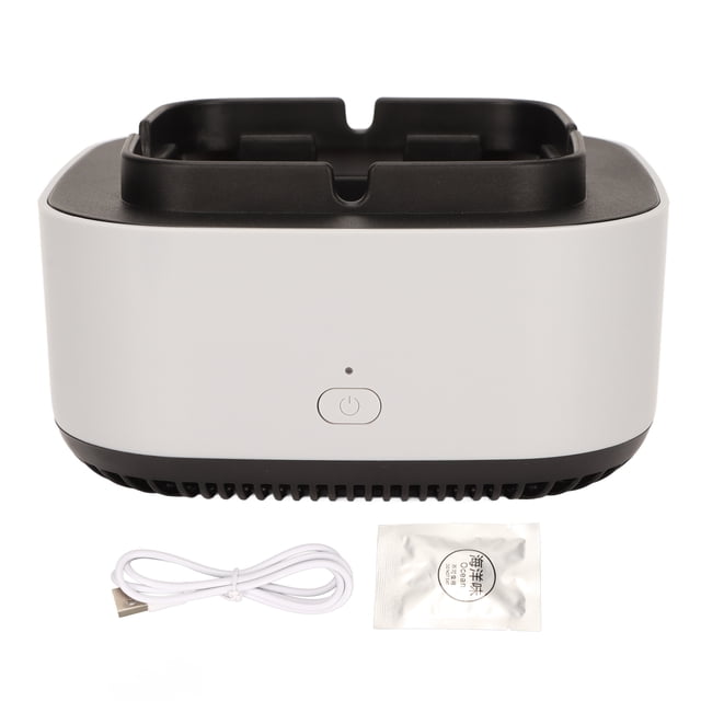 Purificador de cenicero sin humo con carga USB, purificador de aire de aromaterapia de iones negativos para coche, oficina y dormitorio