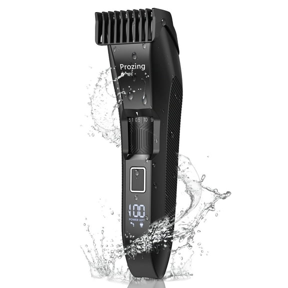 Prozing Beard Trimmer for Men, 20 Length Adjustable Mustache Hair Mancsape Trimmer, IPX7 Waterproof Cordless Clipper