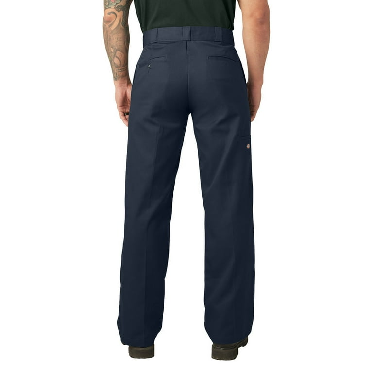 Dickies 2Tuck Slacks 34x32 USA製 Dickies Twill Work Pants Loose Fit Straight Leg Double Knee
