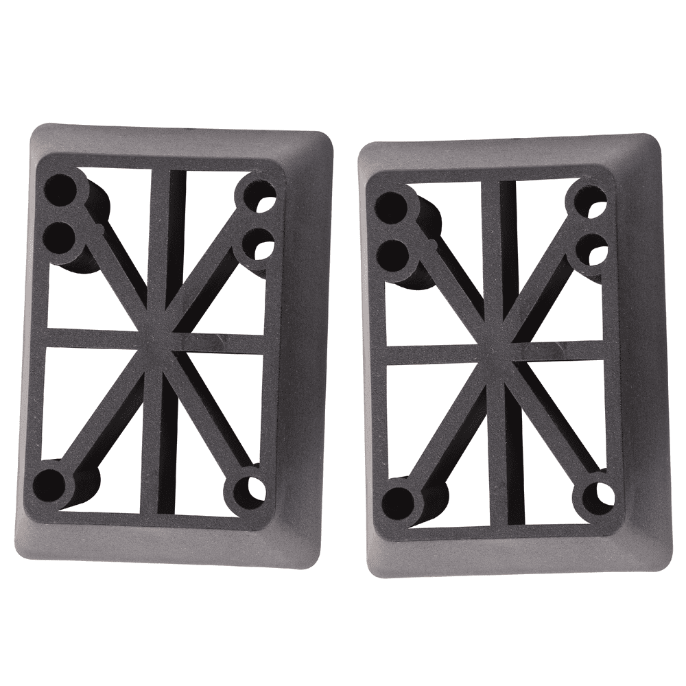 Cal 7 1 Set 2 Pcs Skateboard Longboard Riser Pad 12mm, 25mm, 35mm Black