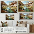 thumbnail image 4 of Designart "Neutral Verdant Canyon Abyss" Landscapes Floater Framed Canvas Print, 4 of 7