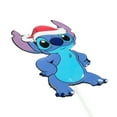 thumbnail image 3 of Disney 15" Tall Metal Stitch Wearing a Christmas Hat Yard Stake, 3 of 5