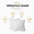 thumbnail image 4 of Acanva Basic Poly Pillow Insert Form Sham Cushion, Square, 18" L x 18" W, Set of 2, 4 of 5