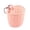 Pink, variant on Lume Wear Bike Front Basket for Kids with Adjustable Straps a Heavy Duty Woven Basket for Handlebar Mount. A Lightweight Cargo Carrier That Fits Most Childrens Bicycles for Toys Snacks