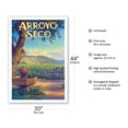 thumbnail image 2 of Arroyo Seco Wineries - Sycamore Cellars - California Vineyards Wine Country Art by Kerne Erickson - Fine Art Matte Paper Print (Unframed) 30x44in, 2 of 4