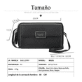 thumbnail image 3 of Bolso Cartera Para Mujer Con Bolsillo Separador Color Rojo Malubero gran capacidad, 3 of 3