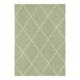 thumbnail image 3 of Unique Loom Decatur Collection Area Rug - Diamond (5' x 7' 2" Rectangle Green/Ivory), 3 of 7
