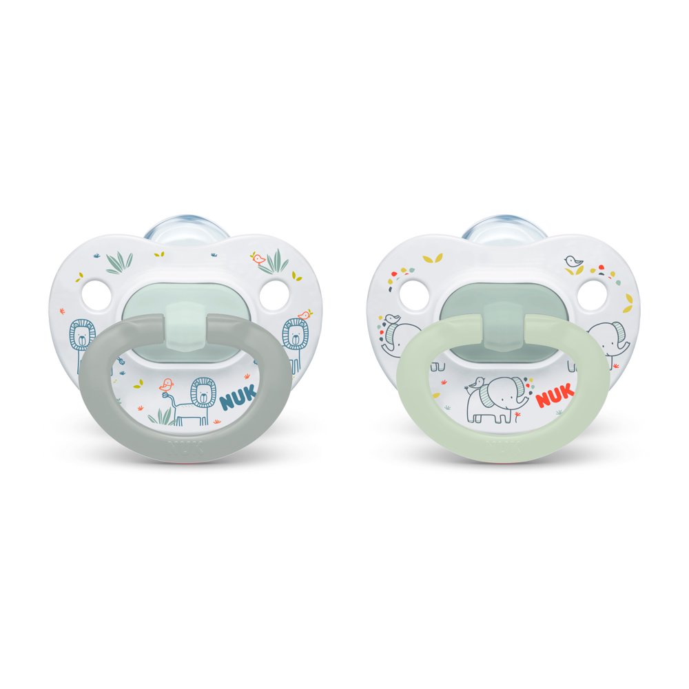 NUK Orthodontic Pacifiers, Boy, 06 Months, 2Pack