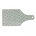 thumbnail image 1 of Abstract Cutting Board, Pastel Triangles with Polka Dots Pattern Bohemian Inspirations Geometric Design, Tempered Glass Cutting and Serving Board, Wine Bottle Shape, Multicolor, by Ambesonne, 1 of 1