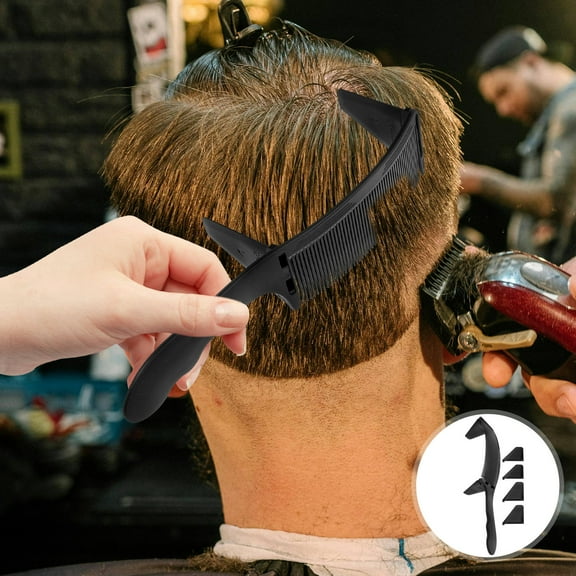 Minkissy Ergonomic Curved Hair Cutting Comb Plastic Professional Hairdresser Tool for Precise Haircuts 1 Piece