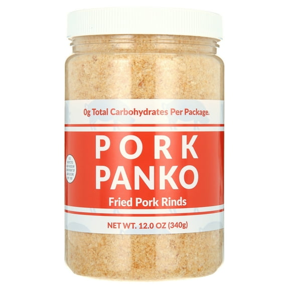 Bacon's Heir Pork Panko (12oz Jar) - 0 Carb Pork Rind Crumbs - Keto and Paleo Friendly, Naturally Gluten-Free and Carb-Free