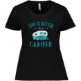 thumbnail image 3 of Inktastic Life's Better in a Camper Women's Plus Size T-Shirt, 3 of 5