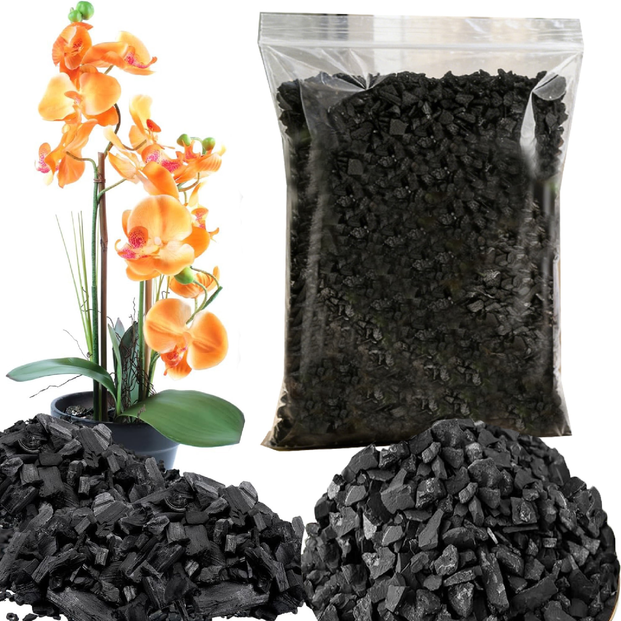 Soil Sunrise Horticultural Charcoal – 2 Quarts, Hardwood Soil Additive For Indoor Plants