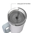 thumbnail image 4 of Bubba Travel Tumbler, 40 Oz, Stainless Steel, Vacuum Insulated Leakproof With Handle, AutoClose Lid With Straw, Fresh Kicks, 4 of 10