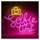 thumbnail image 1 of Selfie Time Letrero De Neón Cámara Luz Brillo Ajustable Alimentado Por USB Para Estudio Fotográfico Habitación Decoración De Fiesta 38cm×29cm, 1 of 6