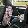 thumbnail image 5 of Conch Pink Mats Back Seat Protectors, Car Seat Protector Vehicle Organizers Waterproof Cover Back Seat Cover for Kids with 3 Storage Pockets 2 Pack, 5 of 5