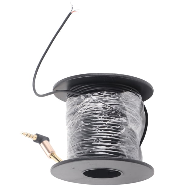 Cable de cámara de pesca, Cable de transmisión HD para buscador de peces con conector para auriculares de 3,5mm para accesorios de pesca, 0,07 pulgadas, 20m/65,6 pies Jadeshay A