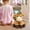 A, variant on Cute Pet Doll Forest Animals Squatting Sitting Doll Figurine Home Decoration Pony Figurine Plush Ornament