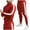 Red, variant on VBTAPA Track Suit for Men 2 Piece Set Side Striped Zipper Jacket Elastic Waist Pants Suit Color Block Casual Sweatsuit Athletic Jogging Matching Sets with Pockets Black L
