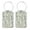 Multi2, variant on RATGON 2 Pack Luggage tag PU Leather with Stainless Steel Loop Fading Turtle Dorsal Leaves Travel Trip