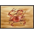 thumbnail image 1 of Carolines Treasures 8154MAT 18 x 27 In. Cooked Crab Sandy Beach Indoor or Outdoor Mat, 1 of 4