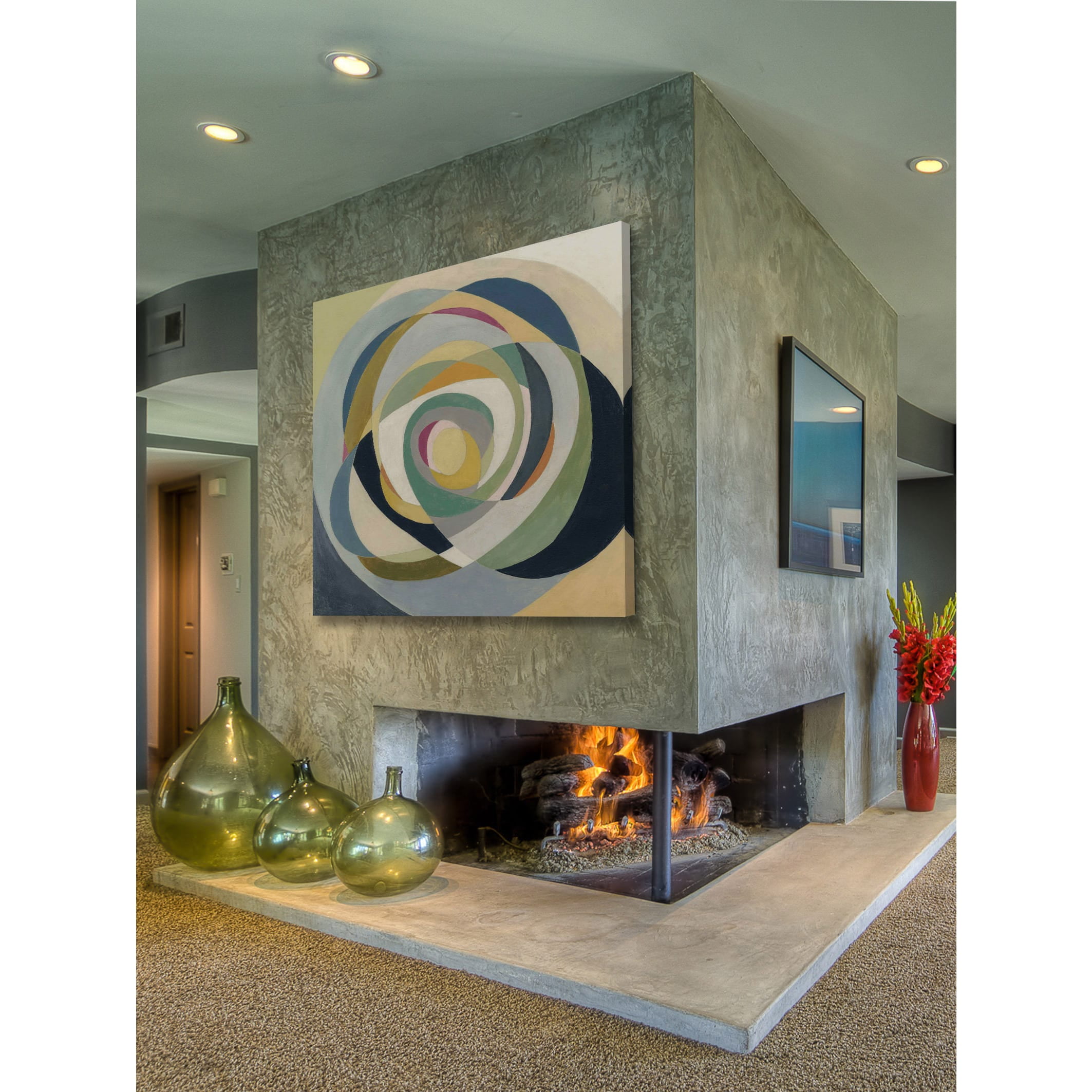 Marmont Hill "Through the Glass" Painting Print on Wrapped Canvas