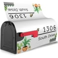 thumbnail image 2 of Watercolor Topiary Plant Elegant Personalized White Address Mailbox Covers Magnetic Mailbox Magnet Decor Wedding Gifts Post Letter Box Covers Mailbox Wraps for Outside, 2 of 6