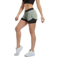 thumbnail image 4 of icyzone Exercise Athletic Jogging Shorts 2-in-1, 4 of 5