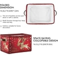 thumbnail image 2 of GZHJMY Gold Shiny Deers and Christmas Decorations Storage Bin for Toy Storage Basket Dirty Clothes Sundries Office Home Closet Shelf Cube Box Waterproof Laundry Basket Collapsible Organizer, 2 of 7