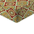 thumbnail image 4 of Jordan Manufacturing 46.5" x 24" Adonis Jewel Crimson Medallion Rectangular Outdoor Deep Seat Chair Cushion Set with Welt, 4 of 11