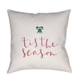 thumbnail image 2 of Surya Tis The Season I Word Print Outdoor Pillow, 2 of 2