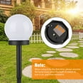 thumbnail image 2 of 4Pcs Solar Lawn Globe Light Waterproof, Outdoor Solar Lights Ball Lamp, Solar Landscape Lighting with Auto On/Off Light Sensor for Yard Patio Walkway Pathway Garden, White, 2 of 9