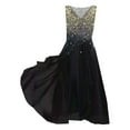 thumbnail image 2 of EIMELI Robe Décontractée pour Femmes Robe en Chiffon Col en V Sans Manches Vêtements pour Femmes m Argent, 2 of 3