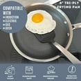 thumbnail image 4 of Lexi Home  Tri-ply Stainless Steel Nonstick 3-Piece Frying Pan Set, 4 of 7