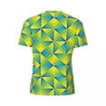 thumbnail image 6 of T Shirt For Men Geo Print Sportswear T-Shirt Summer Blue And Yellow Classic Harajuku Tee Shirt For M, 6 of 7