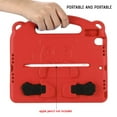 thumbnail image 3 of Dteck Crossbody Case For 10.2 iPad 8th Generation / iPad 7th Generation / iPad Pro 10.5 / iPad Air 3, Anti-Drop Shock Proof Light Weight Convertible Handle Kickstand Cover with Shoulder Strap, Red, 3 of 5