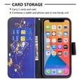 thumbnail image 3 of Wallet Case for iPhone 13 Pro Max, PU Leather Flip Folio Magnetic Closure Slim Shell Dual Layer Heavy Duty Protective Bumper Card Holder Book Case for Apple iPhone 13 Pro Max,Blue Butterfly, 3 of 6