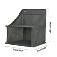thumbnail image 5 of Unique Bargains 1 Pc Closet Organizer Durable Wall Hanging Storage Bag Gray ["One-Tier"], 5 of 6