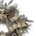 thumbnail image 5 of Kurt S. Adler Silver and Gold Champagne Rattan Wreath, 24-Inch, 5 of 5