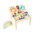 thumbnail image 4 of HILABEE Activity Table Birthday Gift Birthday Gifts Stem Kids Early Educational Toys Number Board, 4 of 9