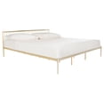 thumbnail image 3 of Safavieh Couture Home Eliza Contemporary Gold Metal Bed, Queen Queen Gold, 3 of 6